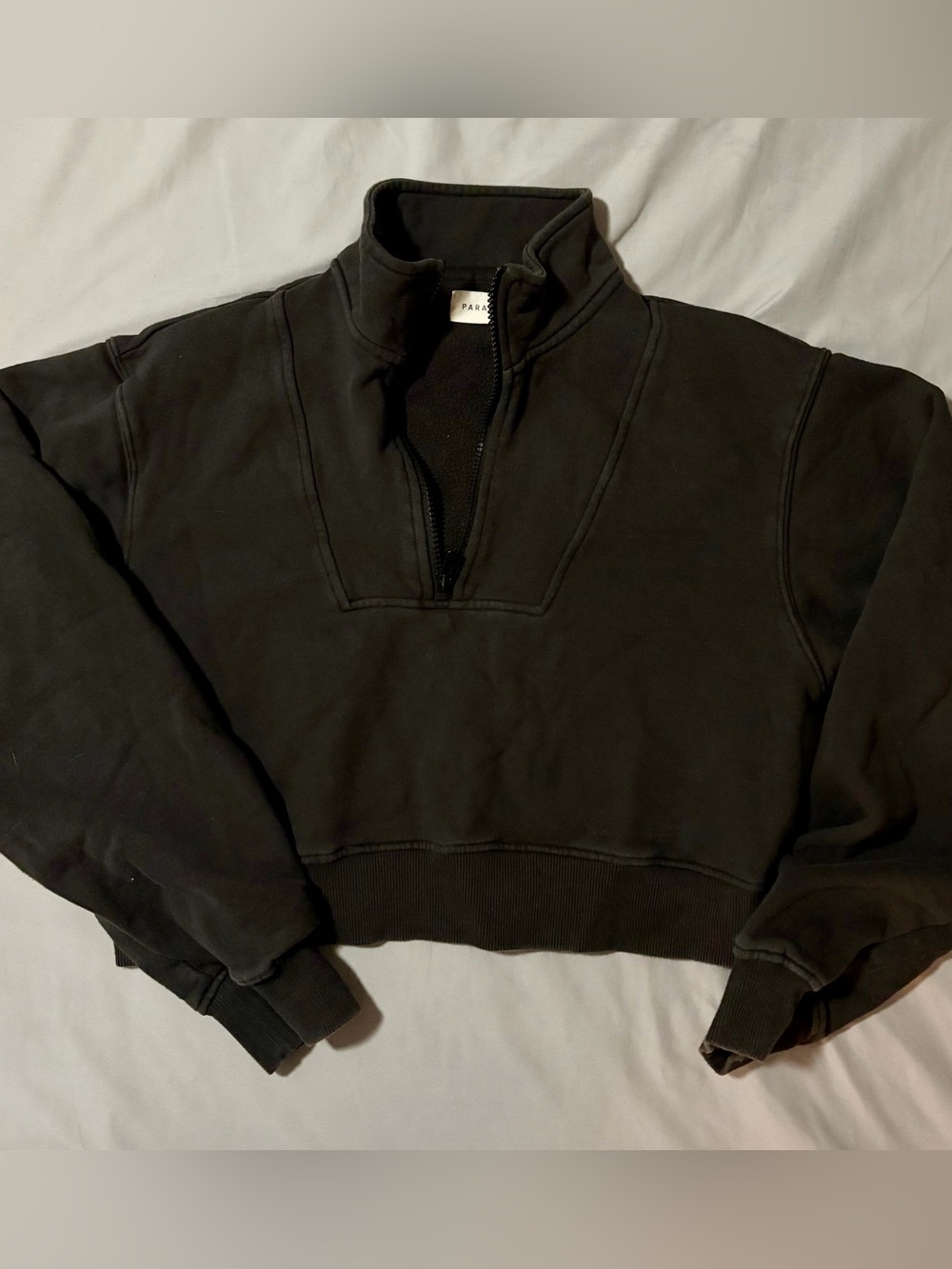PARAGON Black Half-Zip Funnel Sweatshirt